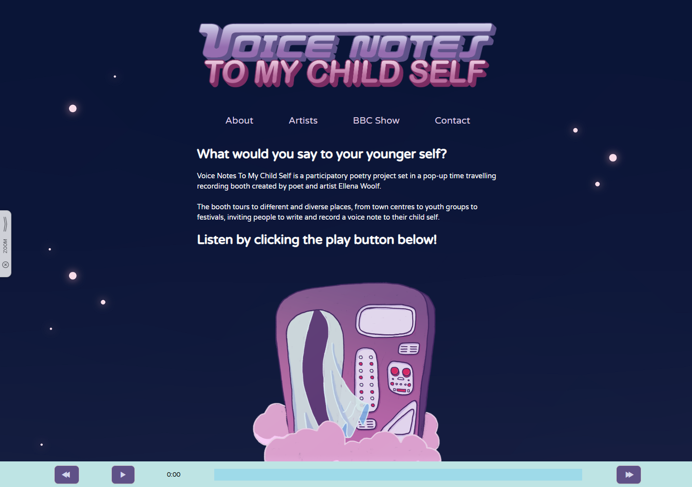 voicenotestomychildself.com – wordpress website